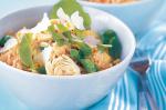 American Risoni Salad With Artichokes Rocket and Pine Nuts Recipe Appetizer
