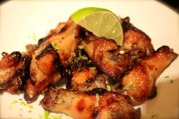 American Baked Honeylime Chicken Wings Appetizer