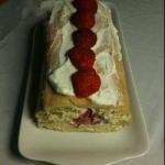 American Strawberry Roulade with Marinated Strawberries Appetizer