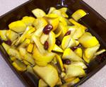 American Warm Green and Yellow Squash Salad With Cranberry Vinaigrette Dessert