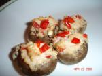 American Light Cheesy Crab Stuffed Mushrooms Appetizer