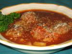 American Meatball Supper Soup Appetizer