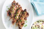 Canadian Lamb Kebabs With Plum Sauce And Coleslaw Recipe Appetizer