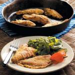 British Southwestern Fried Perch Dinner