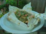 American Salmon With Sage Butter  Root Vegetables in Parchment Dinner