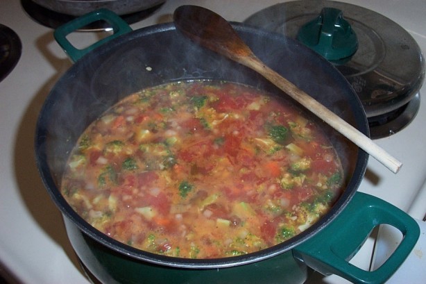 American Barley and Cannellini Bean Stew Appetizer