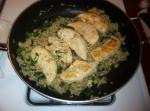 Chicken Tenders With Lemonspinach Rice recipe