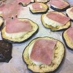 Baked Aubergines with Mozzarella and Cooked recipe