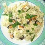 Risotto with Mussels and Gorgonzola recipe