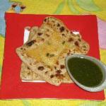 Indian Mung Dal Paratha indian Pita Bread Appetizer