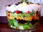 American Tex Mex  Layer Salad Dinner