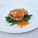British Crusted Pork Steak with Apricot Sauce  Recipe by Annette Sym Appetizer