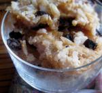 British Creamy Raisin Rice Pudding Dessert