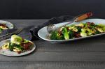 Chinese Stirfried Asian Greens With Chinese Sausage Tamari And Fried Shallots Recipe Appetizer
