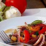 British Calamari with Vegetables Appetizer