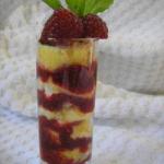 British Tiramisu with Red Fruits Without Mascarpone or Coffee Dessert