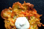 American Zucchini and Carrot Fritters With Yogurtmint Dip Recipe Appetizer