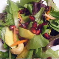 Pomegranate and Mixed Greens Salad recipe