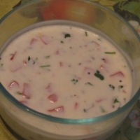 Syrian Tomato Yogurt Salad Appetizer