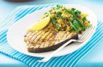 American Chermoula Swordfish With Pistachio And Green Bean Pilaf Recipe Dessert