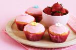 American Strawberry And Vanilla Cupcakes Recipe Dessert