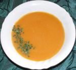 American Butternut Pumpkin Soup With Ginger and Coconut Appetizer