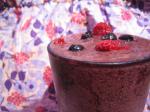 American Low Fat Chocolate Berry Smoothie Appetizer