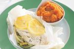 Fish Parcels With Spiced Sweet Potato Mash Recipe recipe