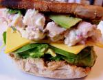 American Chicken Salad and Avocado Sandwich Appetizer