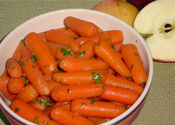 American Carrots with An Apple Glaze Dessert