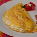 Canadian Omelet with Onions and Cheese Appetizer