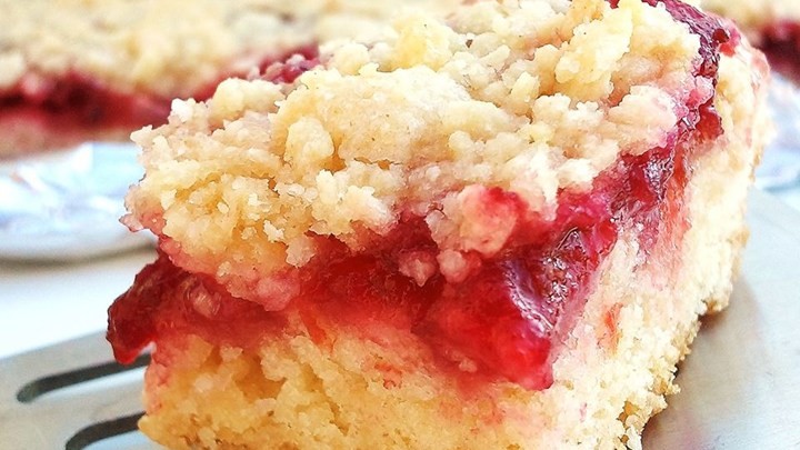 American Cranberry Squares Recipe Dessert