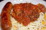 American Moms Spaghetti Sauce With Sausage Appetizer
