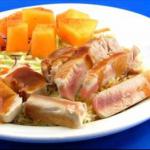 British Grilled Tuna with Citrus-ginger Sauce BBQ Grill