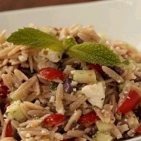 Italian Chilled Orzo Salad Appetizer