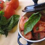Japanese and Tomato and Basil Salad Appetizer
