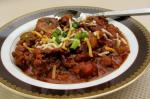 American Redskins Tailgate Chili Appetizer