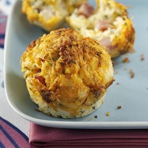 American Zesty Ham and Cheese Muffins Dessert