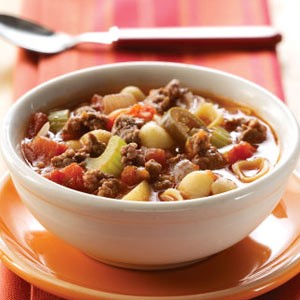 American Zesty Hamburger Vegetable Soup Appetizer