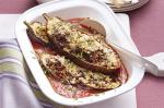 American Veal And Tomato Stuffed Eggplant Recipe Appetizer