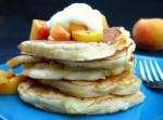 American Peachy Pancakes Breakfast