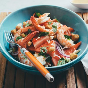 British Summer Prawn Salad with Caramelised Macadamias Appetizer