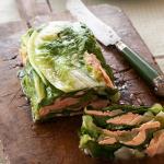 Smoked Trout and Cos Lettuce Pressed Salad recipe