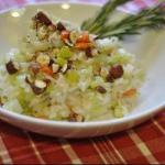Canadian Risotto with Leeks and Hazelnut Appetizer