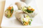 American Crab And Avocado Rice Paper Rolls Recipe Appetizer