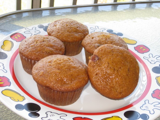 American Pumpkin Cranberry Muffins 1 Dessert