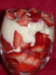 American Strawberries With Devonshire Cream Dessert