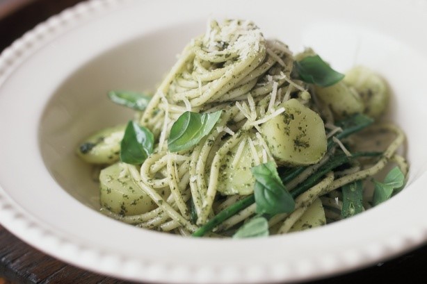 American Spaghetti Alla Genovese Recipe Dinner