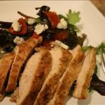 British Black and Blue Chicken Salad BBQ Grill