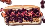 Chilean Spiralcut Hot Dogs with Spicy Cherry Relish Recipe Appetizer